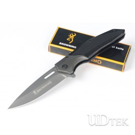Browning F173 fast opening folding knife  with grey Titanium coated UD407665